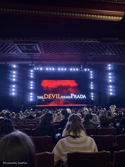 Dominion Theatre Stalls V29 view from seat photo