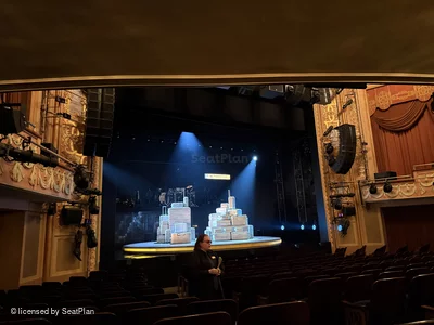 Longacre Theatre Orchestra O8 view from seat photo