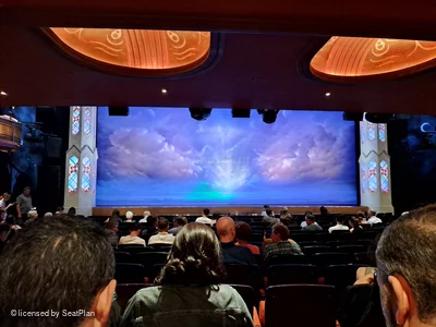 Prince of Wales Theatre Stalls P29 view from seat photo