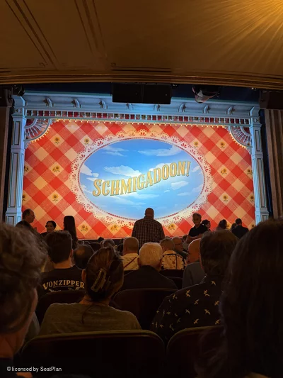 Nederlander Theatre Orchestra M111 view from seat photo