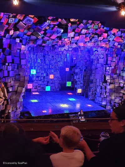 Cambridge Theatre Dress Circle F32 view from seat photo