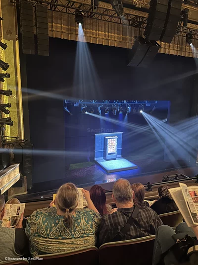 Nederlander Theatre Mezzanine D9 view from seat photo