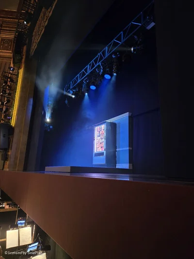 Nederlander Theatre Orchestra A8 view from seat photo