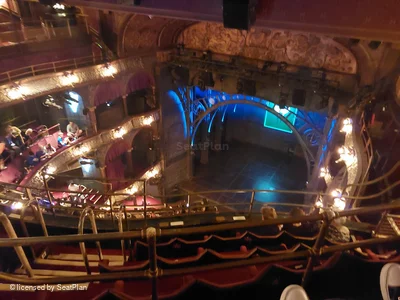 Palace Theatre Balcony E4 view from seat photo