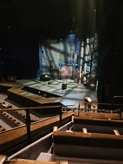 Barbican Theatre Circle DD3 view from seat photo