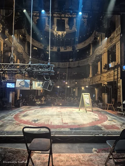 Tom Stoppard Theatre On Stage Seating B16 view from seat photo
