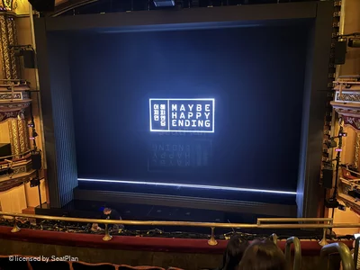 Belasco Theatre Mezzanine E113 view from seat photo