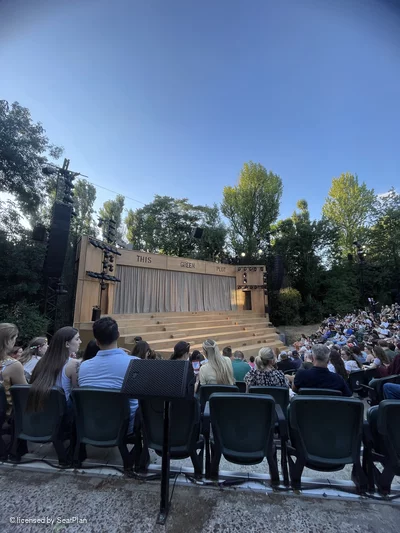 Regent's Park Open Air Theatre Upper Right J45 view from seat photo