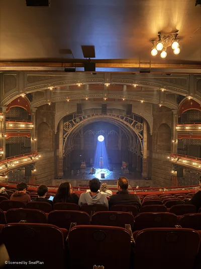 Lyric Theatre Dress Circle J112 view from seat photo