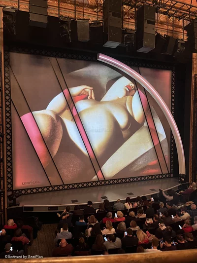 Longacre Theatre Mezzanine A2 view from seat photo