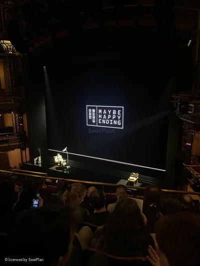 Belasco Theatre Mezzanine E12 view from seat photo