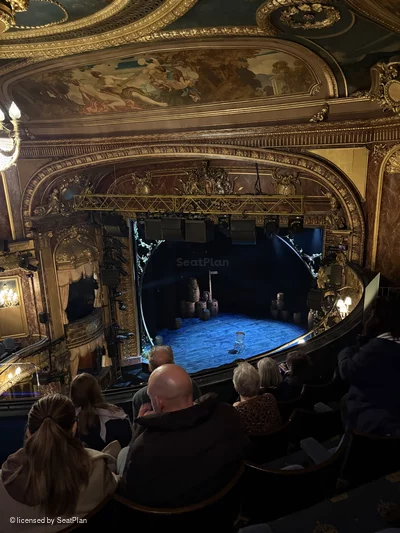 Theatre Royal Haymarket Upper Circle E2 view from seat photo