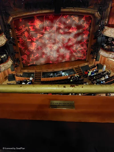 Lyceum Theatre Grand Circle A31 view from seat photo